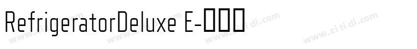 RefrigeratorDeluxe E字体转换